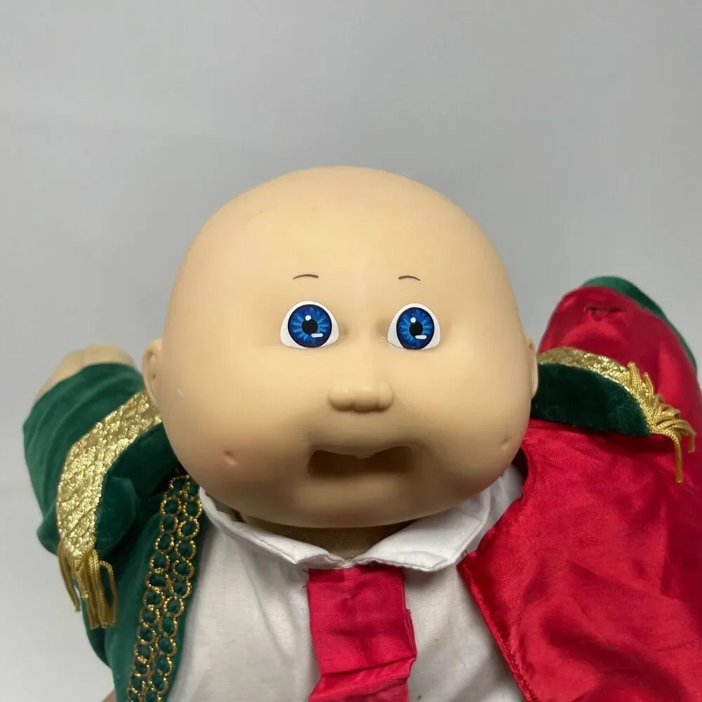 Vintage 1980s Cabbage Patch Kids Doll Matador Outfit‎ Blue Eyes Bald Hat Outfit - Picture 2 of 7